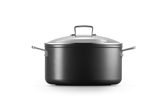 Toughened Non-Stick Deep Casserole with Glass Lid