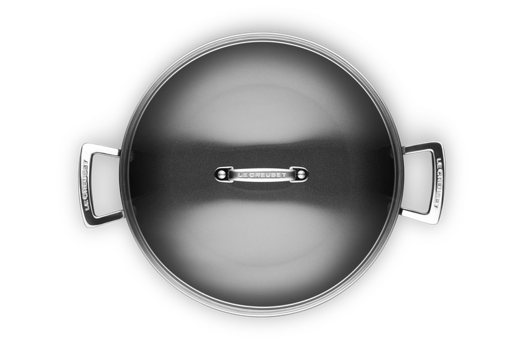 Toughened Non-Stick Shallow Casserole with Glass Lid