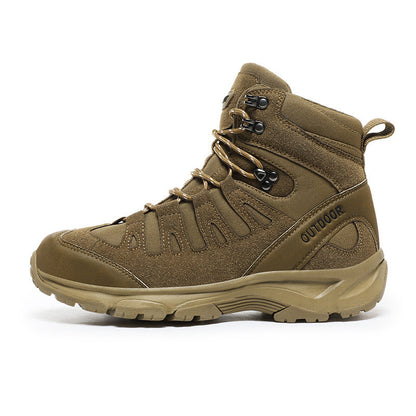 (⏰ Clearance Event 49% OFF) Men's High Top Wide Toe Arch Support Orthopedic Tactical Boots Comfortable Non-slip Durable Hiking Boots