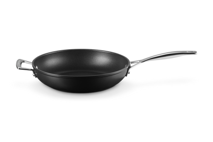 Toughened Non-Stick Deep Frying Pan with Helper Handle