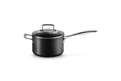 Toughened Non-Stick Saucepan with Glass Lid and Helper Handle