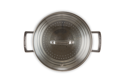 Stainless Steel Large Multi-steamer with Glass Lid