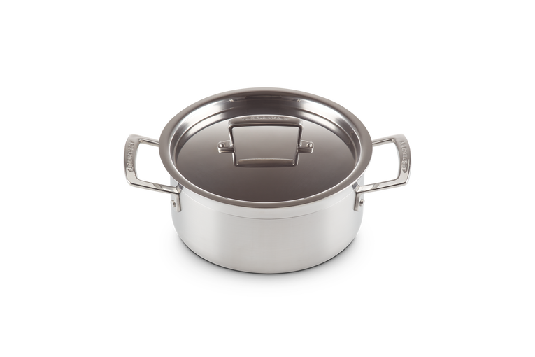 3-ply Stainless Steel Casserole with Lid