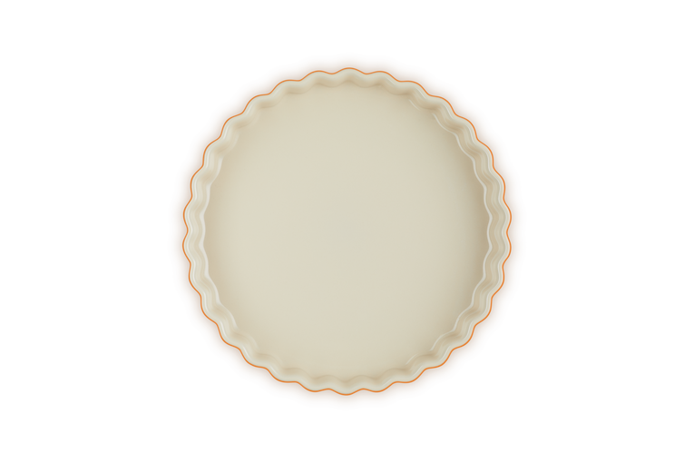 Stoneware Fluted Flan Dish