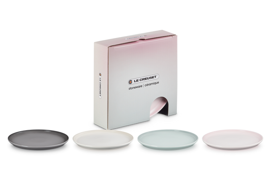 Stoneware Coupe Set of 4 Side Plates