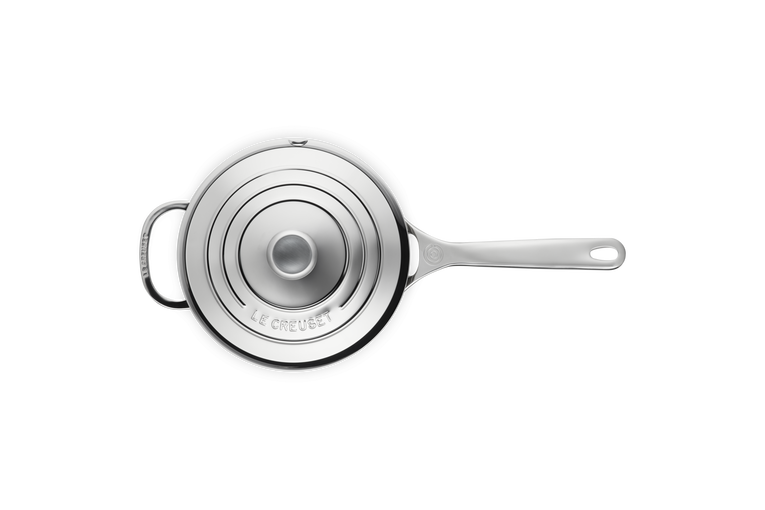 Signature Stainless Steel Saucepan with Lid and Helper Handle