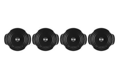 Cast Iron Gourmand Set of 4 Mini Braiser with Lids