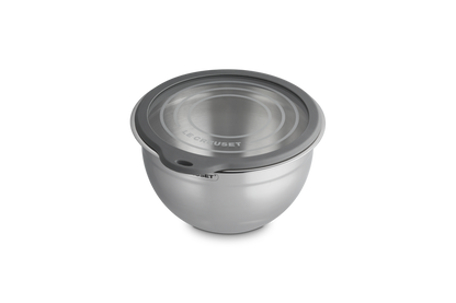 Stainless Steel Mixing Bowl with Glass Lid