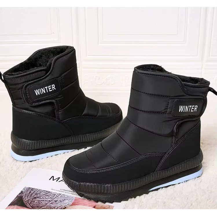 (Limited Time Sale 70%off)Men's Thick Warm Orthopedic Support Wide Toe Snow Boots Non-slip Waterproof Anti-skid Fur Lined Winter Boots