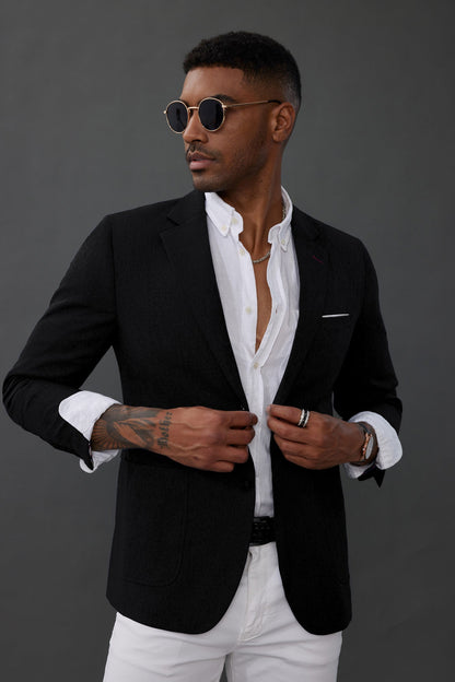 Men's Casual Sport Coat Blazer Two Buttons Lightweight Business Jackets