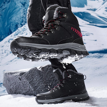 (Limited Time Event 49% OFF) Men’s Winter Waterproof and Cold Warm Snow Boots Orthopedic Arch Support Wide Toe Work Boots