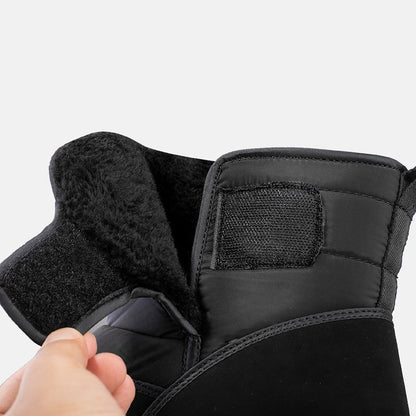 (Limited Time Sale 70%off)Men's Thick Warm Orthopedic Support Wide Toe Snow Boots Non-slip Waterproof Anti-skid Fur Lined Winter Boots