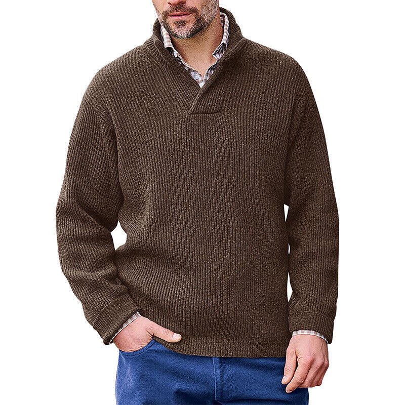 Men's Cashmere Casual Solid Color Sweater