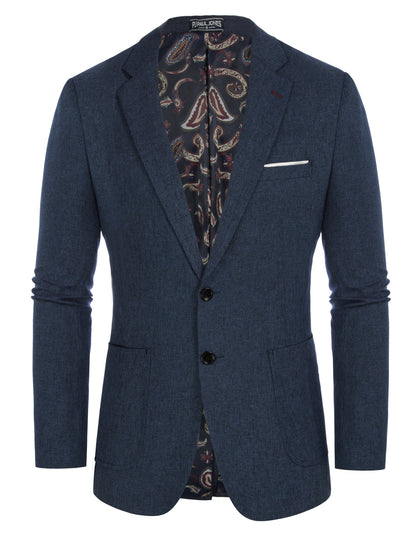 Men's Casual Sport Coat Blazer Two Buttons Lightweight Business Jackets